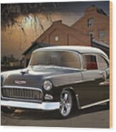 1955 Chevrolet Bel Air #3 Wood Print