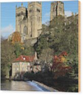 Autumn View Of Durham Cathedral #3 Wood Print