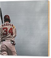 Bryce Harper #3 Wood Print