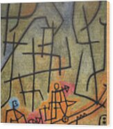 Conquest Of The Mountain By Paul Klee Wood Print