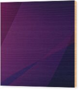 Dark Purple Abstract Technology Background #3 Wood Print