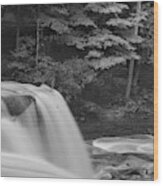 Great Falls Wood Print