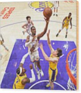Oklahoma City Thunder V Los Angeles Lakers Wood Print
