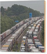 Operation Stack Extends To Phase Four In Response To Ongoing Calais Strikes Wood Print