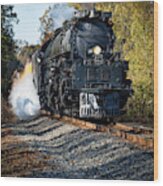 Steam Locomotive Up 4014 #4 Wood Print