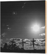 The Cross Of Our Lord Jesus Christ In Groom Texas Wood Print
