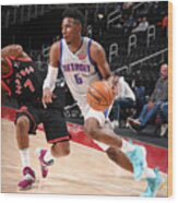 Toronto Raptors V Detroit Pistons #3 Wood Print