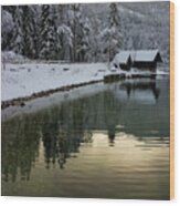 Lake Bohinj In Winter #4 Wood Print