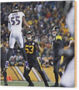 Nfl: Dec 25 Ravens At Steelers #4 Wood Print