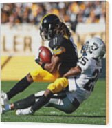 Oakland Raiders V Pittsburgh Steelers #4 Wood Print