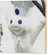 Pillsbury Doughboy Balloon At Macy's Thanksgiving Day Parade #4 Wood Print
