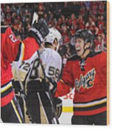 Pittsburgh Penguins V Calgary Flames #4 Wood Print