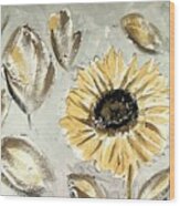 Sunflower #4 Wood Print