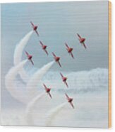 The Red Arrows #4 Wood Print