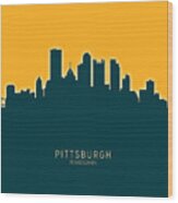 Pittsburgh Pennsylvania Skyline #41 Wood Print