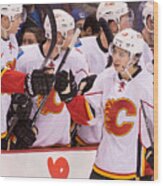 Calgary Flames V Vancouver Canucks #42 Wood Print