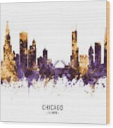 Chicago Illinois Skyline #44 Wood Print