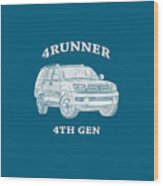 4runner 4th Gen - White Wood Print