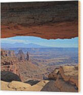 Canyonlands National Park - View From Mesa Arch Wood Print