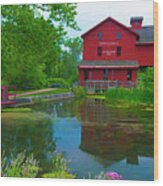 Mill-bonnyville Mill-built In 1832-elkhart County Indiana-grist  #5 Wood Print