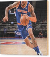 New York Knicks V Detroit Pistons Wood Print