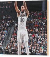 San Antonio Spurs V Brooklyn Nets #5 Wood Print