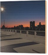 5th Street Bridge Sunset-1 Wood Print