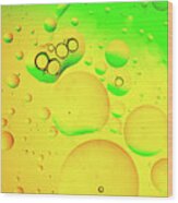 Abstract, Image Of Oil, Water And Soap With Colourful Background #5 Wood Print