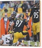 Cleveland Browns V Pittsburgh Steelers #6 Wood Print