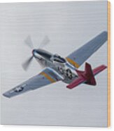 P51 Mustang Tall In The Saddle #6 Wood Print