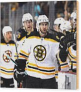 Boston Bruins V Anaheim Ducks #7 Wood Print