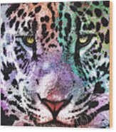 Rainbow Leopard Wood Print