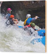 Whitewater On The Gauley #7 Wood Print