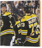 Winnipeg Jets V Boston Bruins #7 Wood Print