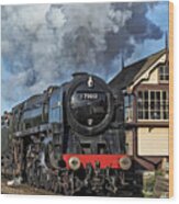 70013 Oliver Cromwell At Quorn And Woodhouse. Wood Print