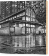 72nd Street Subway Station Bw Wood Print