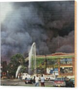 9-02-85 Passaic, Nj Labor Day Fire, Conflagration  #8 Wood Print