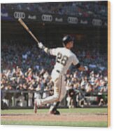 Buster Posey #9 Wood Print