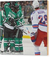 New York Rangers V Dallas Stars #9 Wood Print