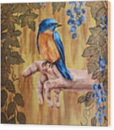 A Bird In Hand Wood Print