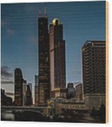 A Different View Of Willis Tower In Chicago Wood Print