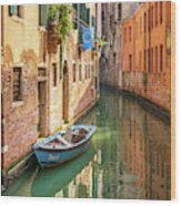A Moment In Venice Wood Print