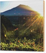 This Side Of Paradise  - Mount Agung. Bali, Indonesia Wood Print
