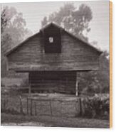 A Very Rare Barn In Tennessee Wood Print