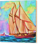 A Wind At My Sails - Abstract Wood Print