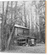 Old Abandoned Barn In Onslow County North Carolina Wood Print