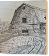 Abandoned Barn Wood Print