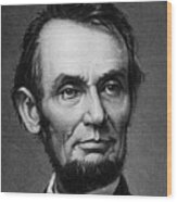 Abe Lincoln Wood Print