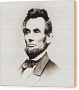 Abraham Lincoln Portrait - Mathew Brady 1864 Wood Print