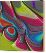 Abstract Colorplay - Series 17 Wood Print